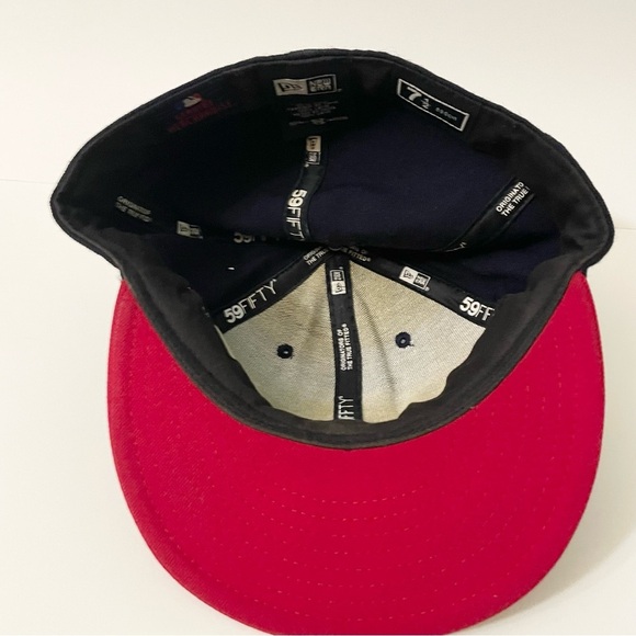 Boston Red Sox MLB Hat Cap Fitted 7 1/2 Wool New Era 59Fifty - Picture 10 of 16